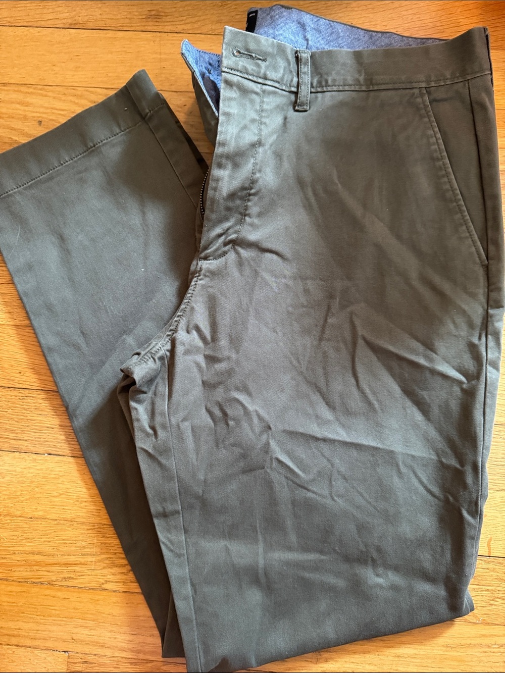 J. Crew Dark Olive 770 Straight Chino Pants
